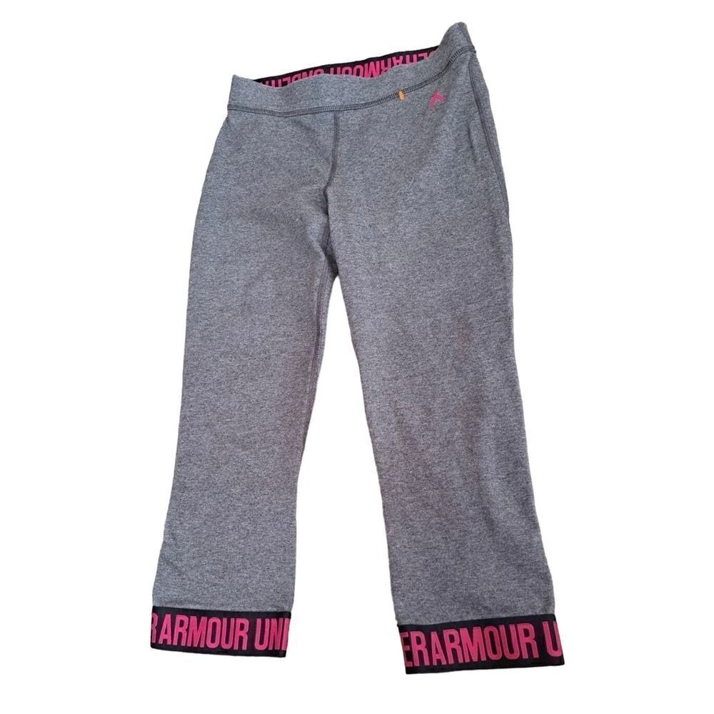 UNDER ARMOUR Gray Leggings Crop Sweatpants size small